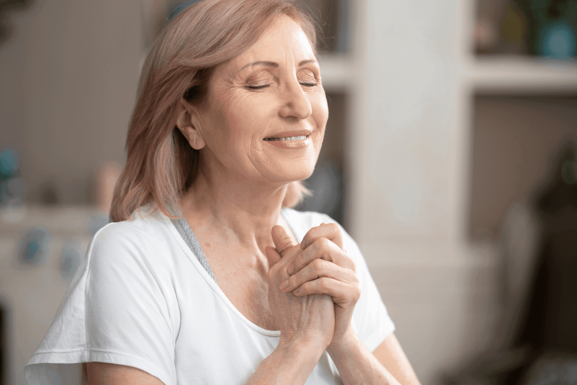 Woman feeling well